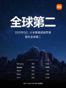 资讯丨超越苹果小米手机Q2销量晋升全球第二